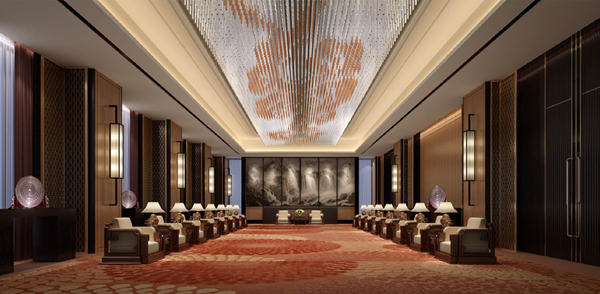 贵州贵阳市国际人才公寓酒店贵宾室3D设计图